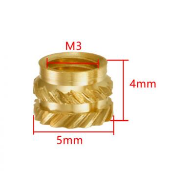 Heat insert M3x5x4 (100pcs)